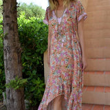Robe longue Mandy en soie Liberty 