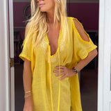 Pipa Poncho in Linen