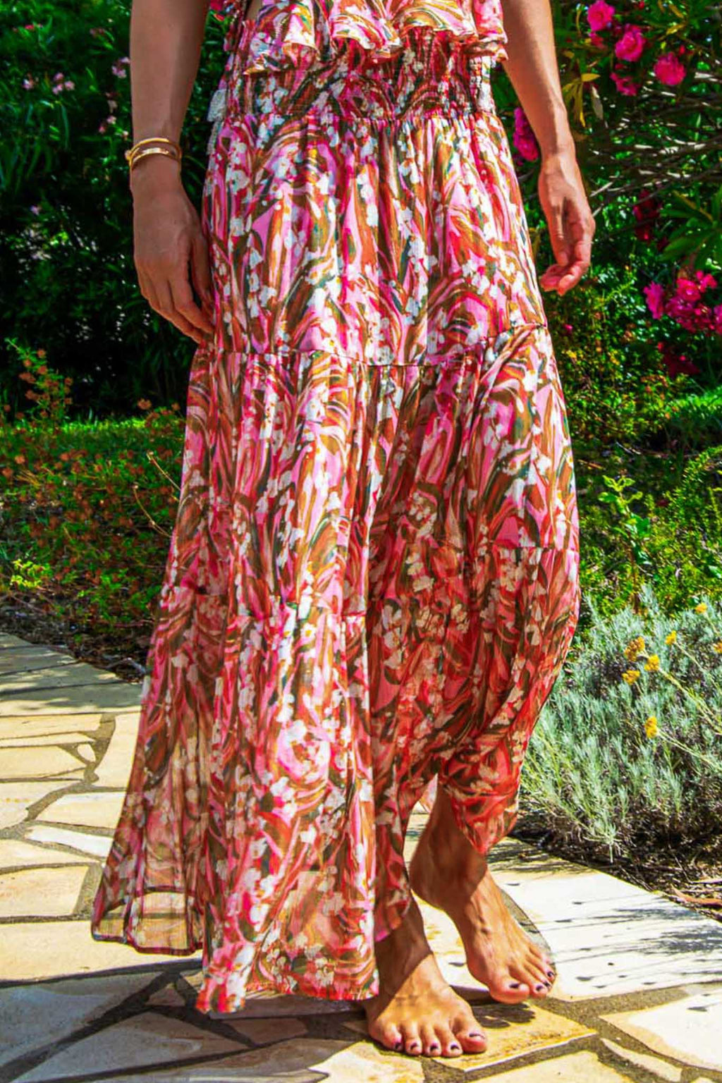 Koko Skirt in Chiffon Silk St Barth