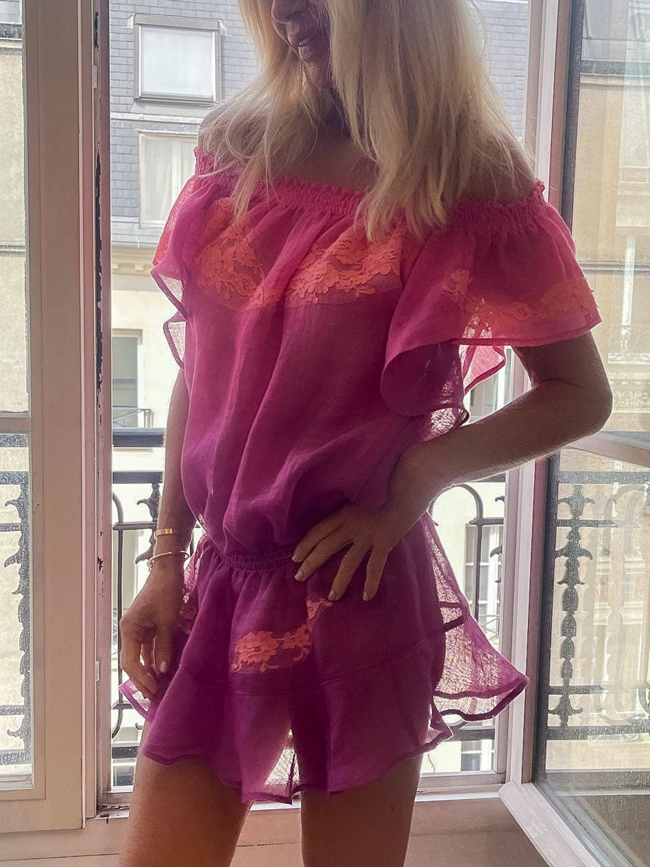 Mick Dress in Gradient Linen