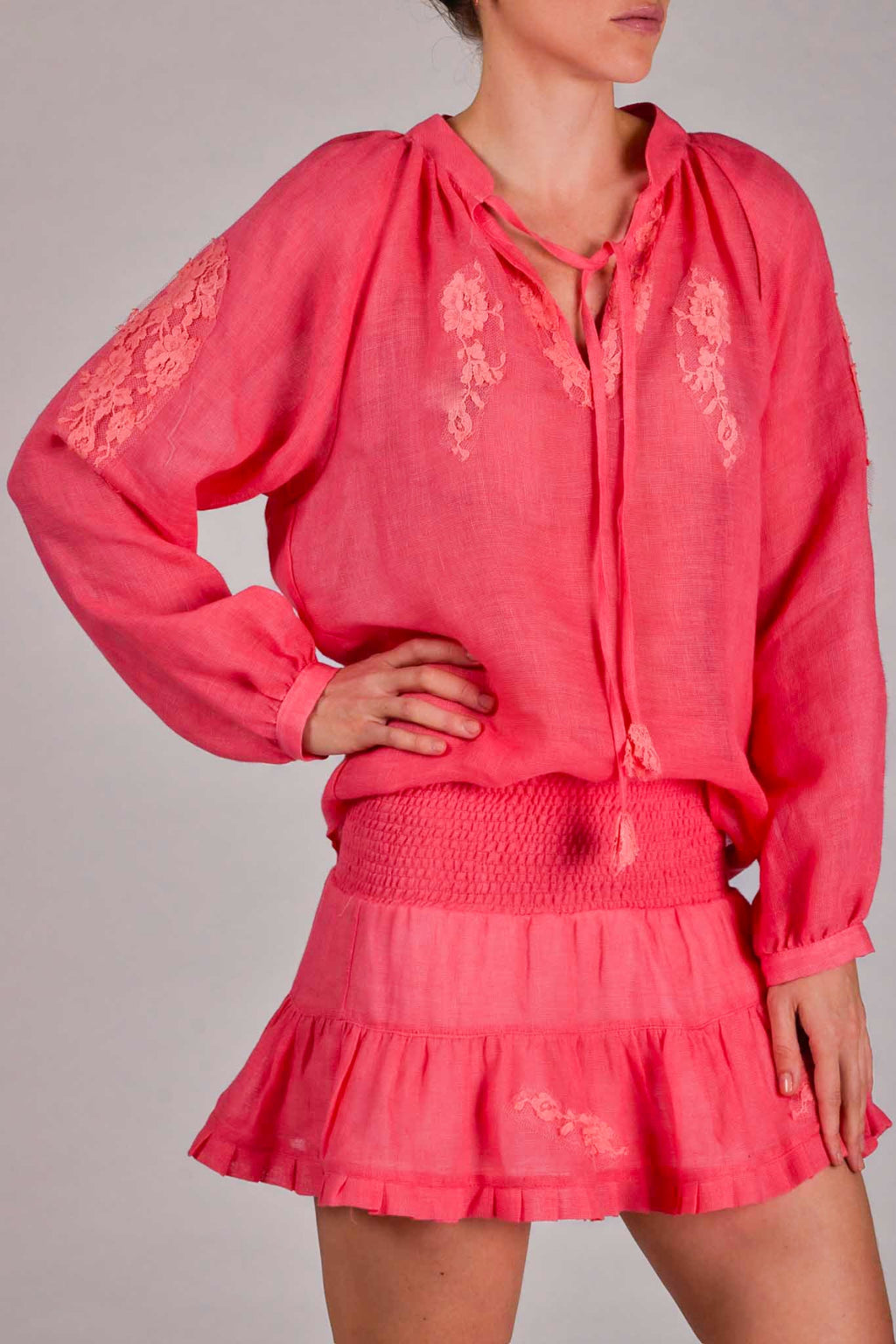 Petal Skirt in Linen