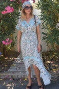 Mandy Long Dress in Viscose Bobo