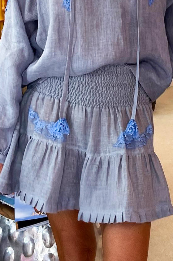 Petal Skirt in Linen