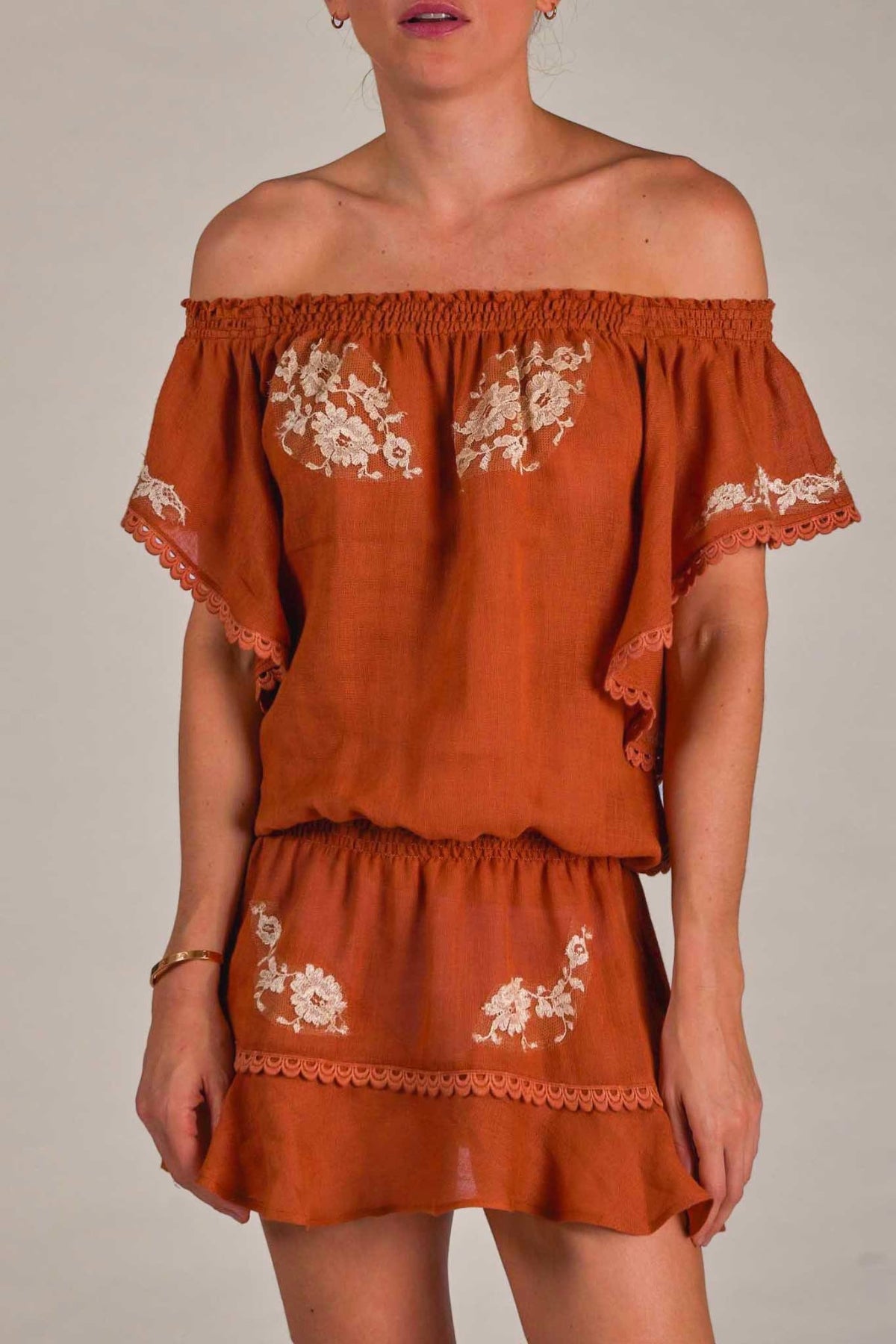 Paola Dress in Linen Dress