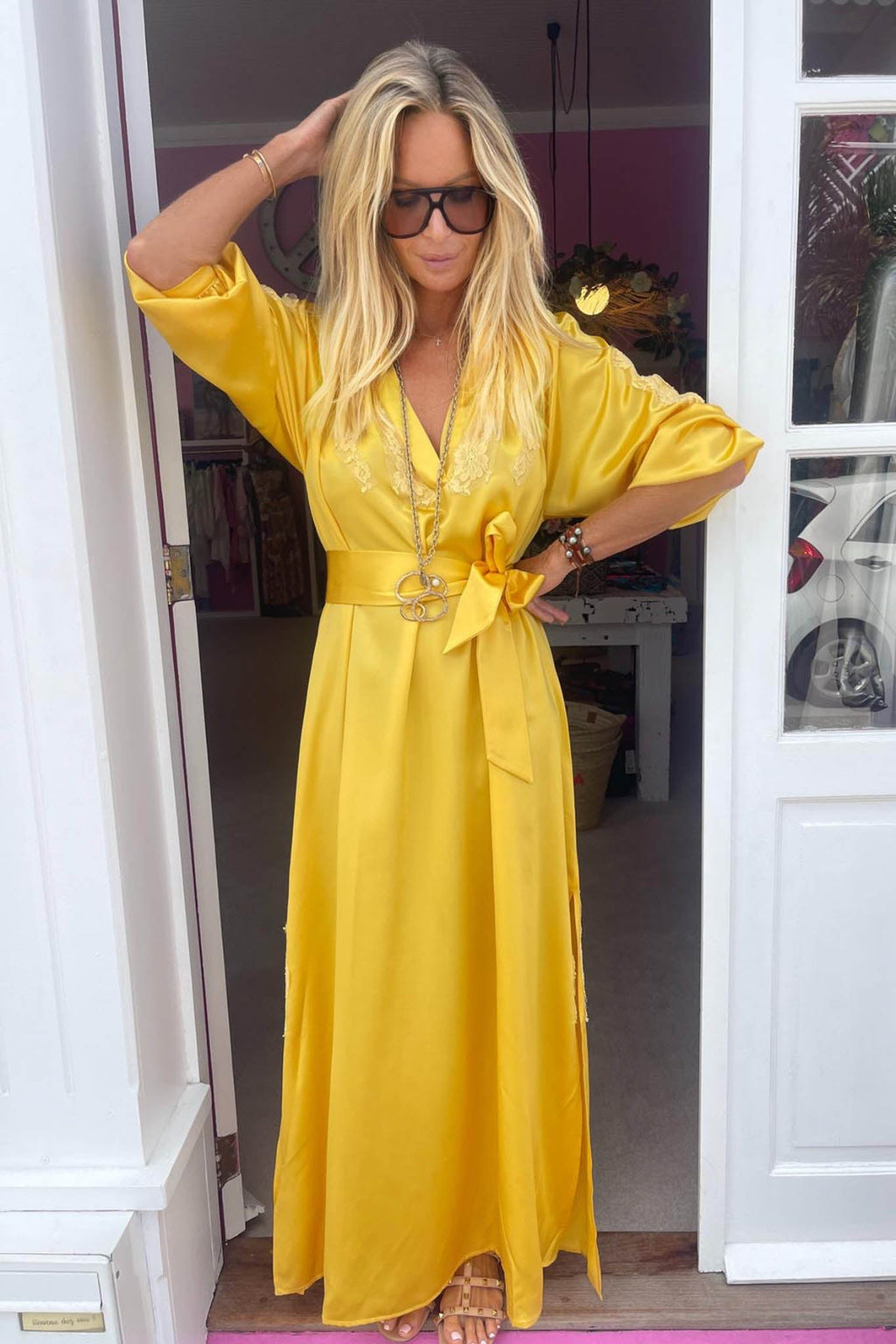 Pascale Kaftan in Satin Silk