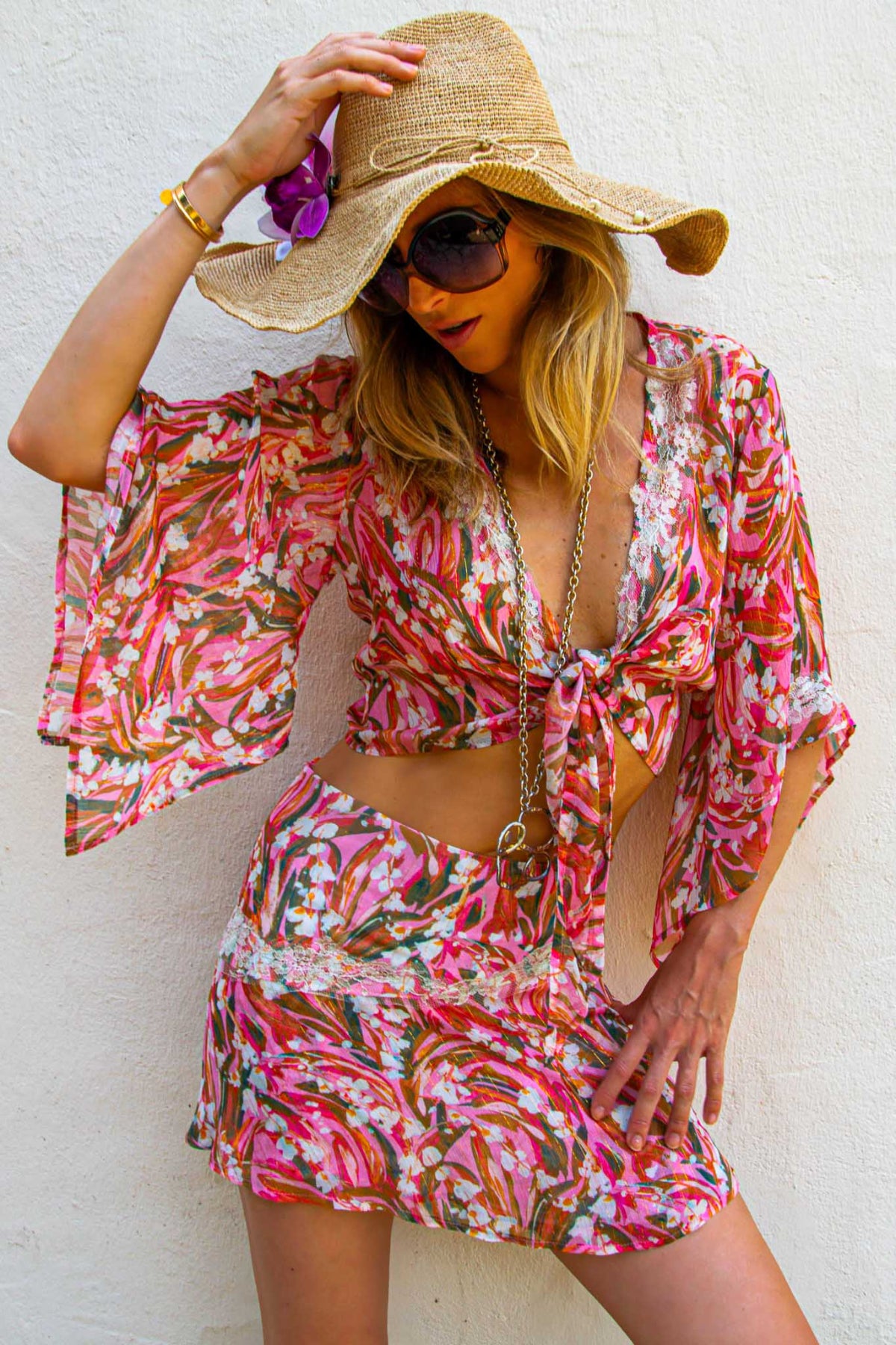 Ronnie Top in Chiffon Silk St Barth