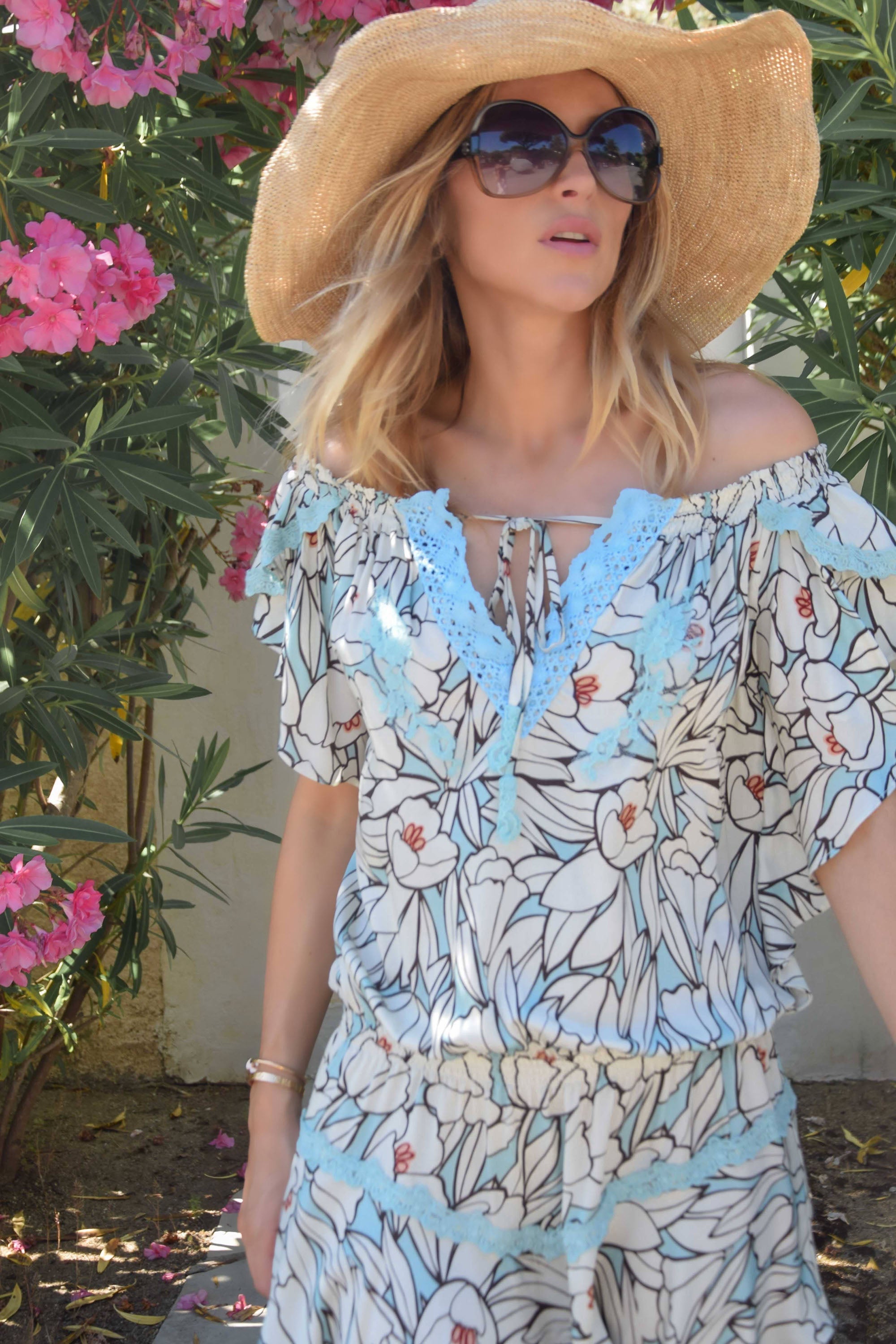 Romy Dress in Viscose Bobo