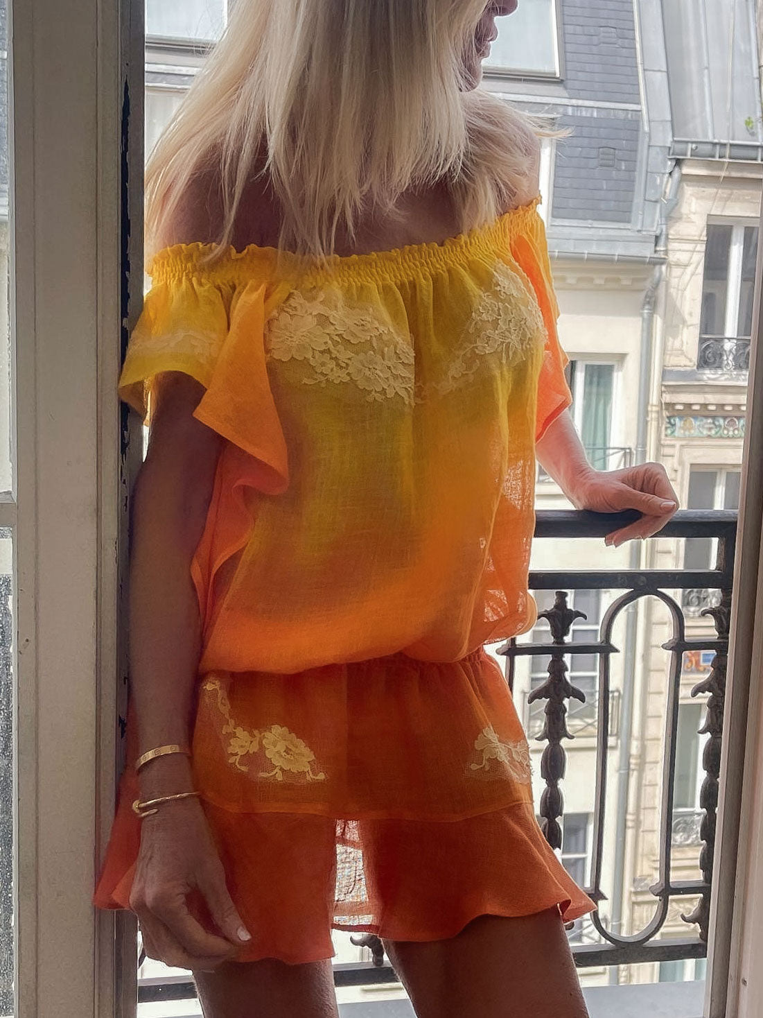 Mick Dress in Gradient Linen