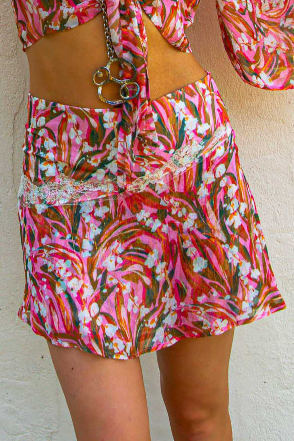 Romane Skirt in Chiffon Silk St Barth