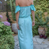 Robe longue Rolling en soie cœur