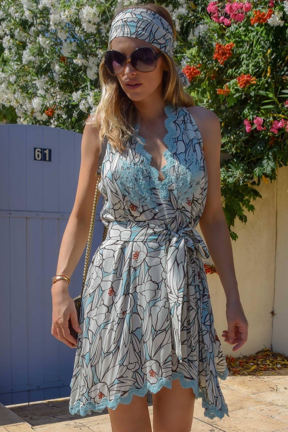 Riri Short Dress in Viscose Bobo