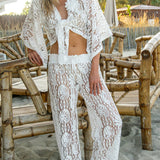 Kimono court Ricki en mousseline de soie Saint-Barth