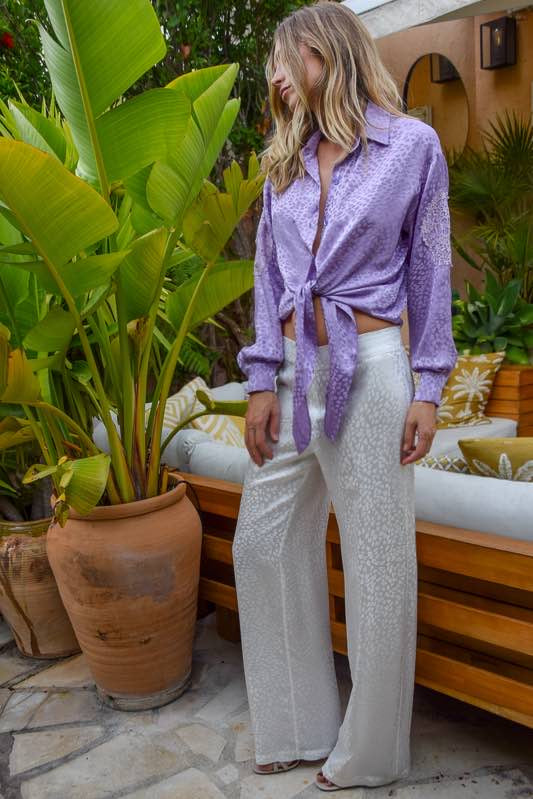 Chemise Rika en soie cœur