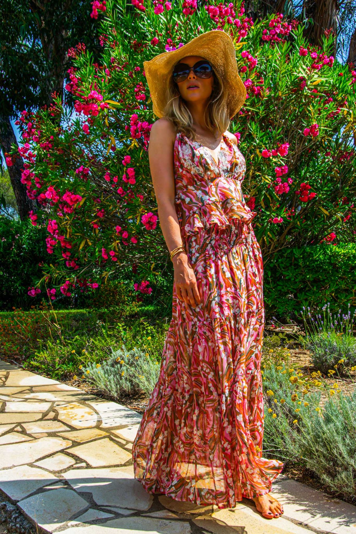 Reine Top in Chiffon Silk St Barth