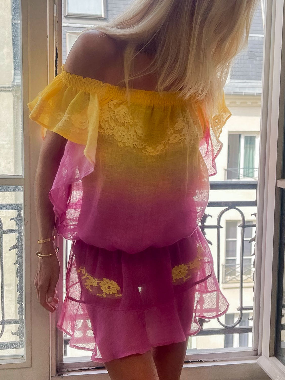 Mick Dress in Gradient Linen