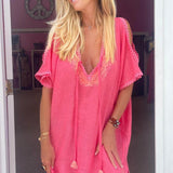 Pipa Poncho in Linen