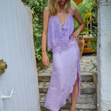 Jupe Rosalie en soie cœur