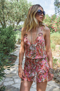 Rania Dress in Chiffon Silk St Barth