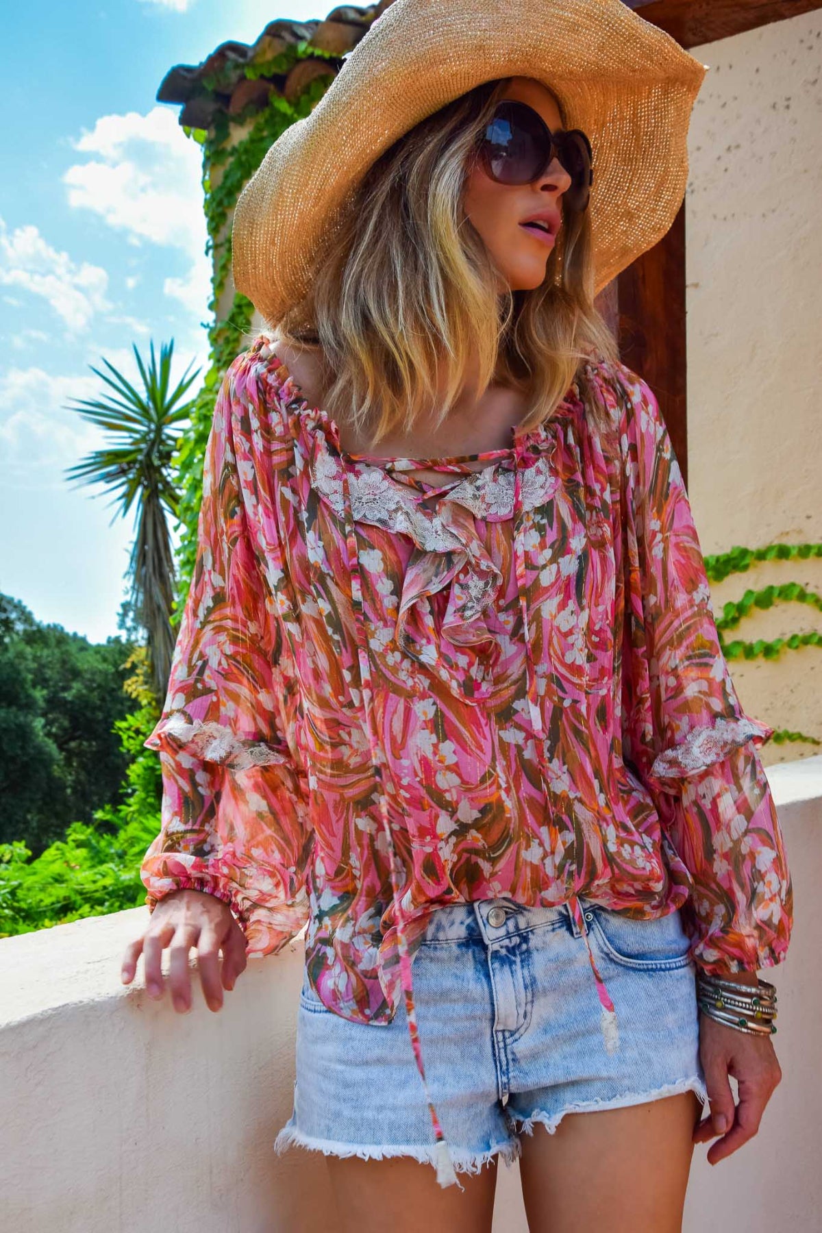 Rosana Shirt in Chiffon Silk St Barth