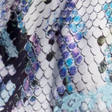 Sandra Long Dress Silk Python