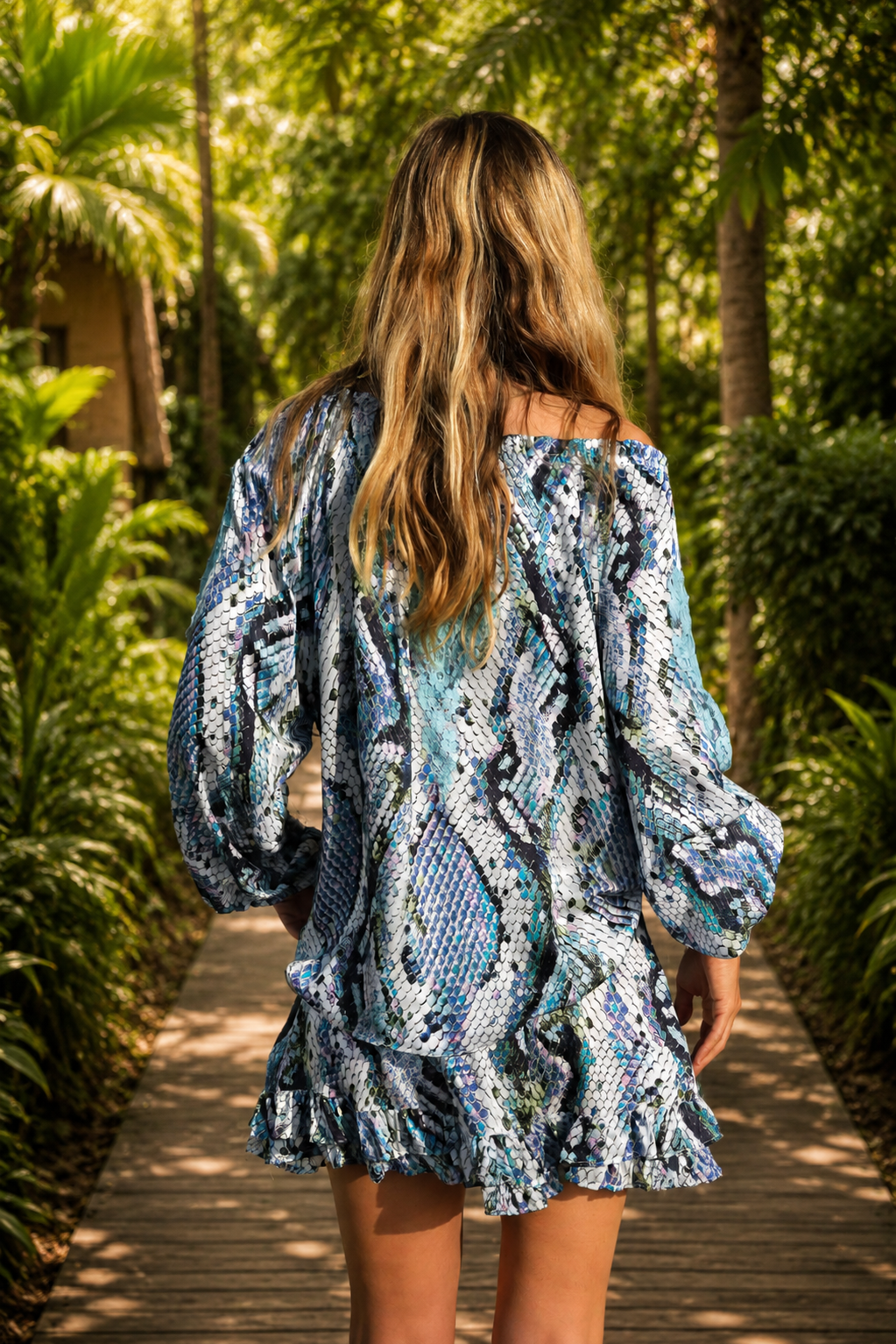 Sylvie Blouse Silk Python