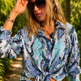 Kika Shirt Silk Python