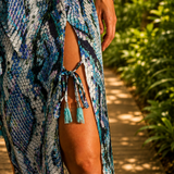 Suky Long Skirt Silk Python