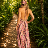 Sidonie Long Dress Silk Python