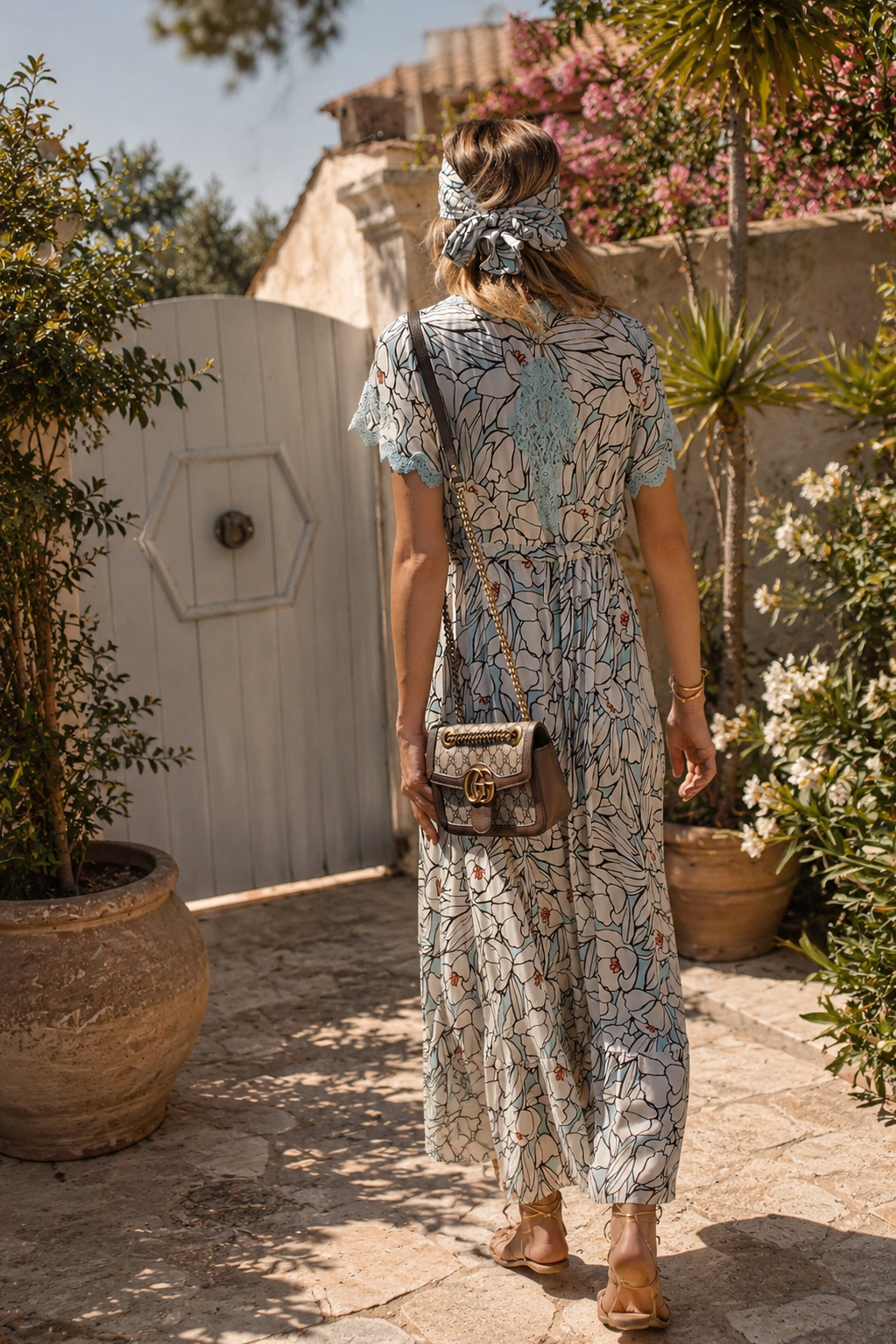 Mandy Long Dress in Viscose Bobo