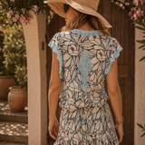 Roxane Dress in Viscose Bobo