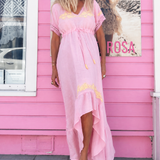 Mandy Long Dress in Linen