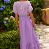 Mandy Long Dress in Linen