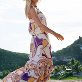 Paloma Long Dress in Gaia Peach