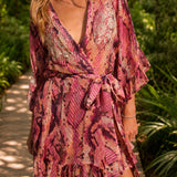 Mykonos Kimono Silk Python