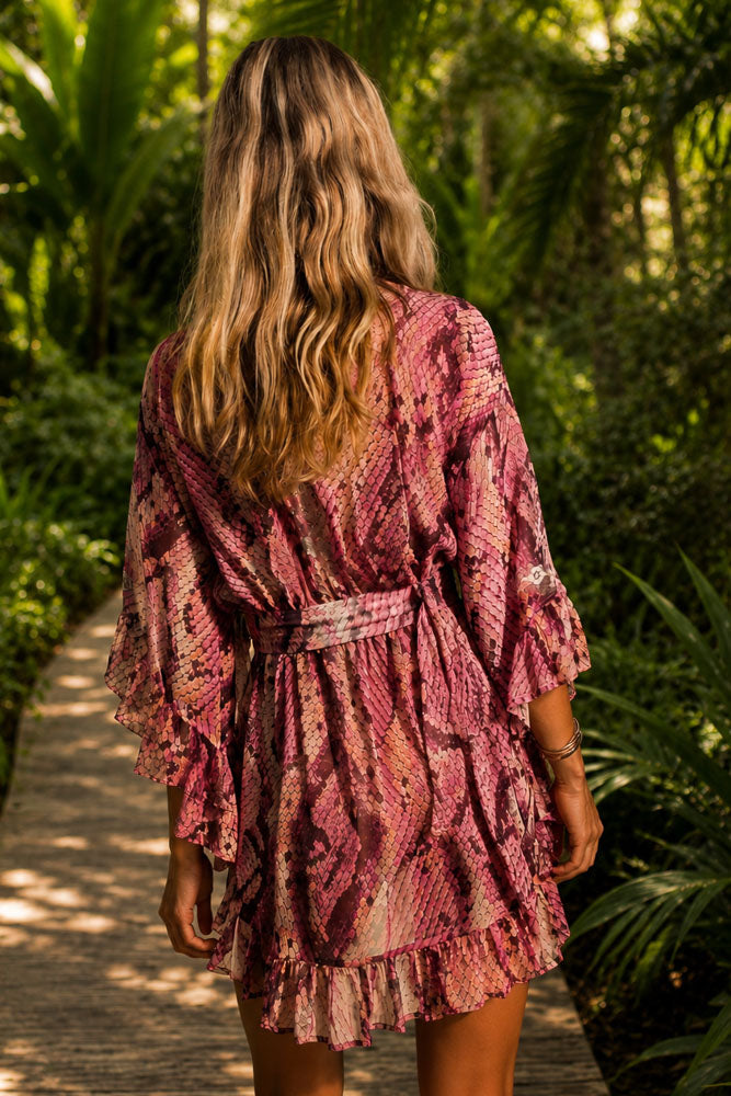 Mykonos Kimono Silk Python
