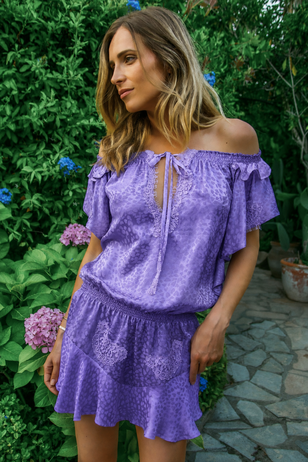 Romy Dress in Heart Silk