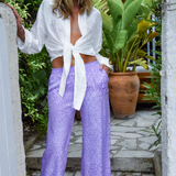 Pantalon Smoke en Soie Cœur