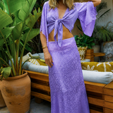 Mia Long Skirt in Silk Heart