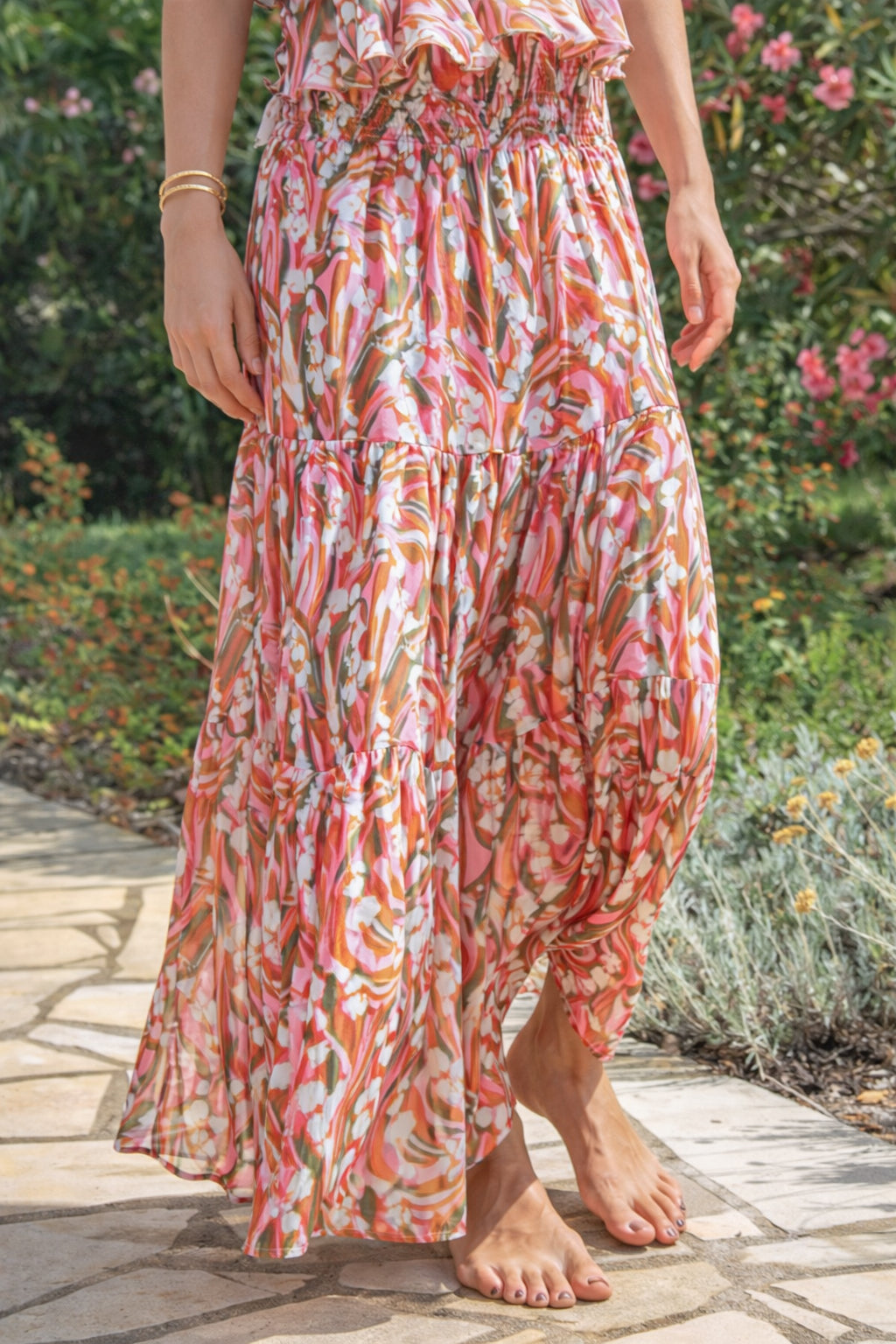 Koko Skirt in Chiffon Silk St Barth