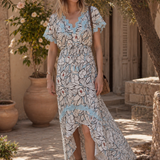 Mandy Long Dress in Viscose Bobo