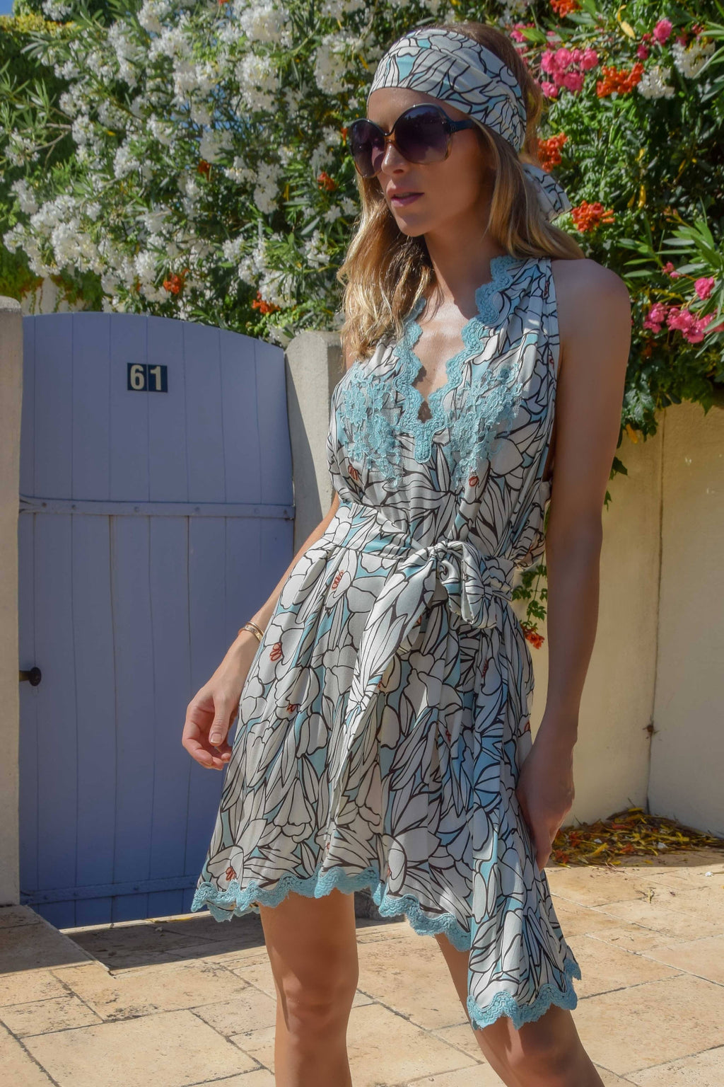 Riri Short Dress in Viscose Bobo