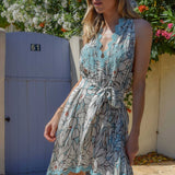 Robe Courte Riri en Mousseline de Soie Saint-Barth 