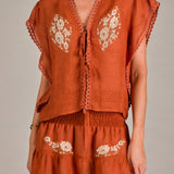 Petal Skirt in Linen