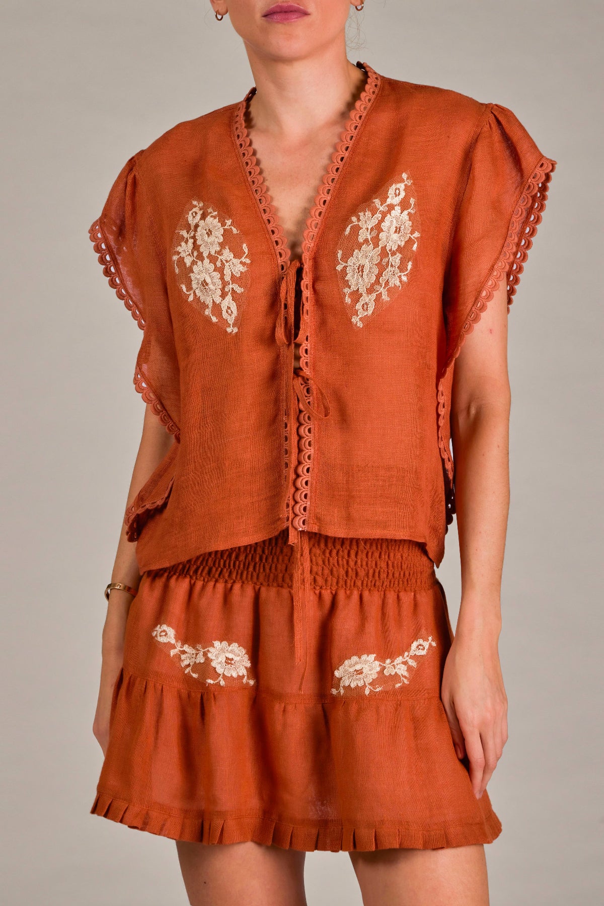 Petal Skirt in Linen