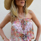 Robe longue Rimini en soie Liberty