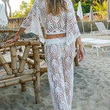 Kimono court Ricki en mousseline de soie Saint-Barth