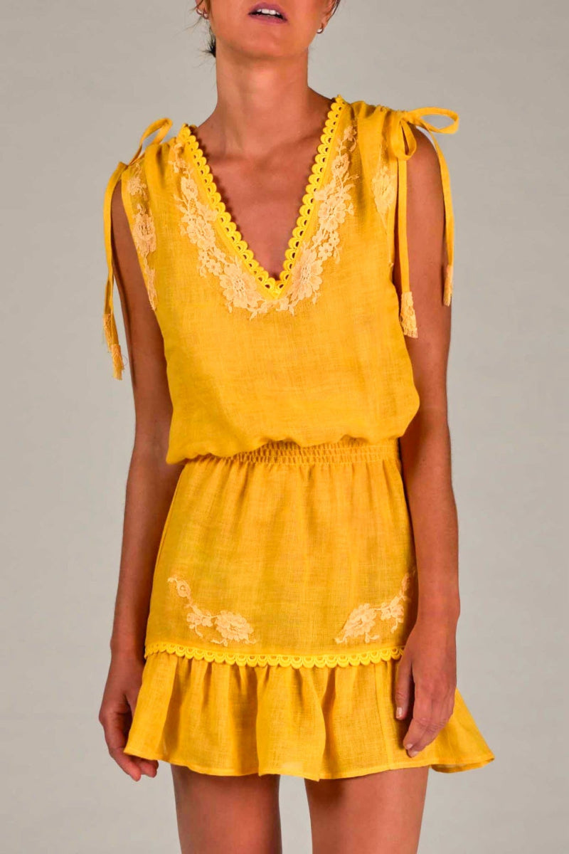 Philadelphia Dress in Linen