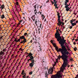 Sladinka Maxi Dress Chiffon Silk Python