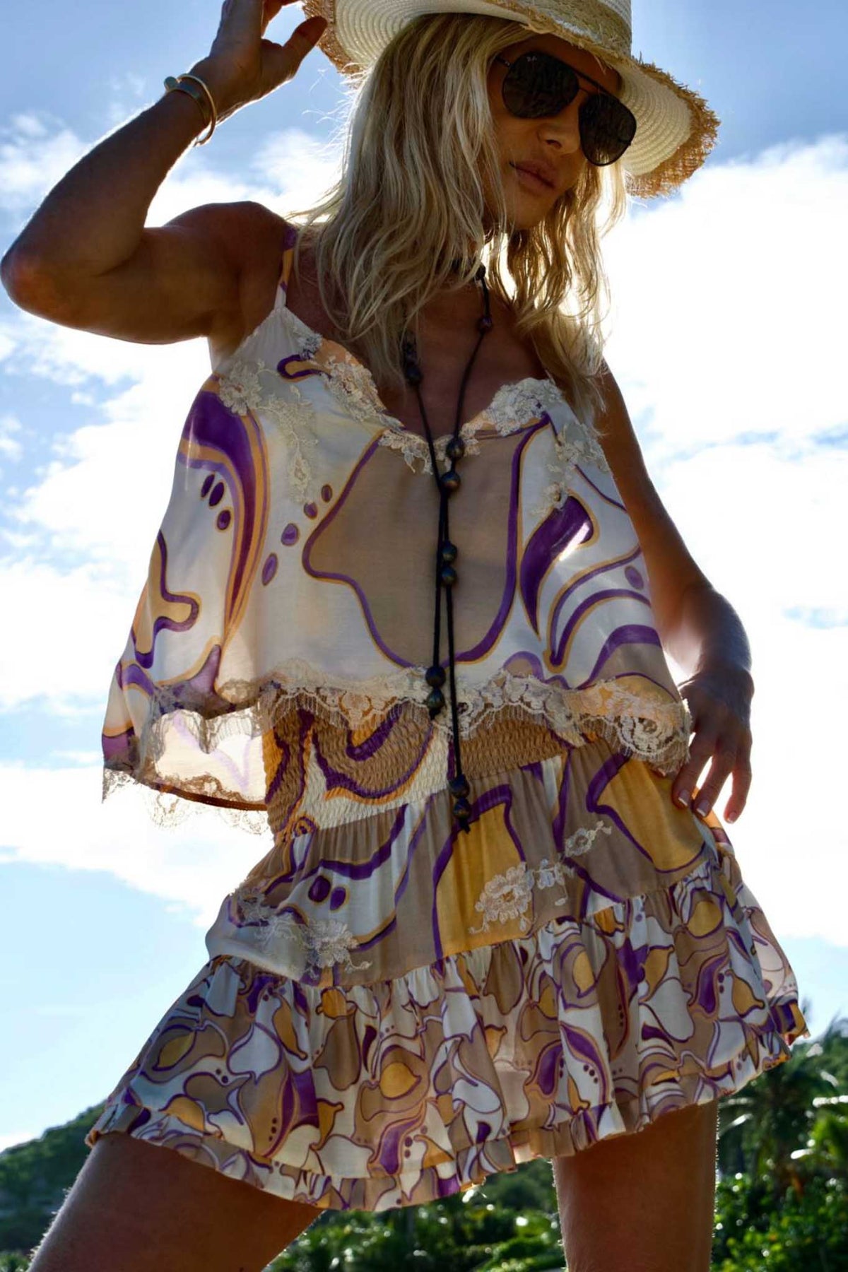 Ovni Top in Gaia Peach