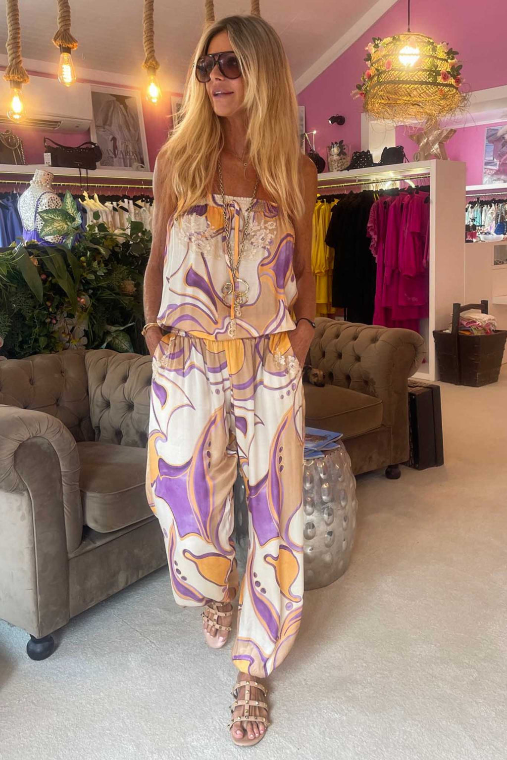 Paris Combipant in Gaia Peach